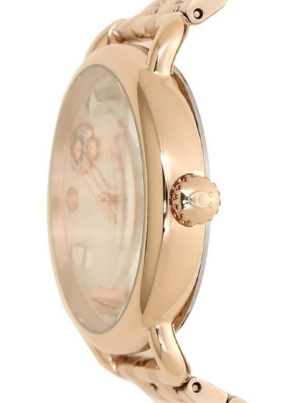 Coach Delancey White Dial Rose Gold Tone Stainless Steel Watch For Women - 14502811 Buy Now By Coach