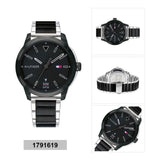 Tommy Hilfiger Sneaker Quartz Black Dial Two Tone Steel Strap Watch for Men - 1791619 Buy Now By Tommy Hilfiger