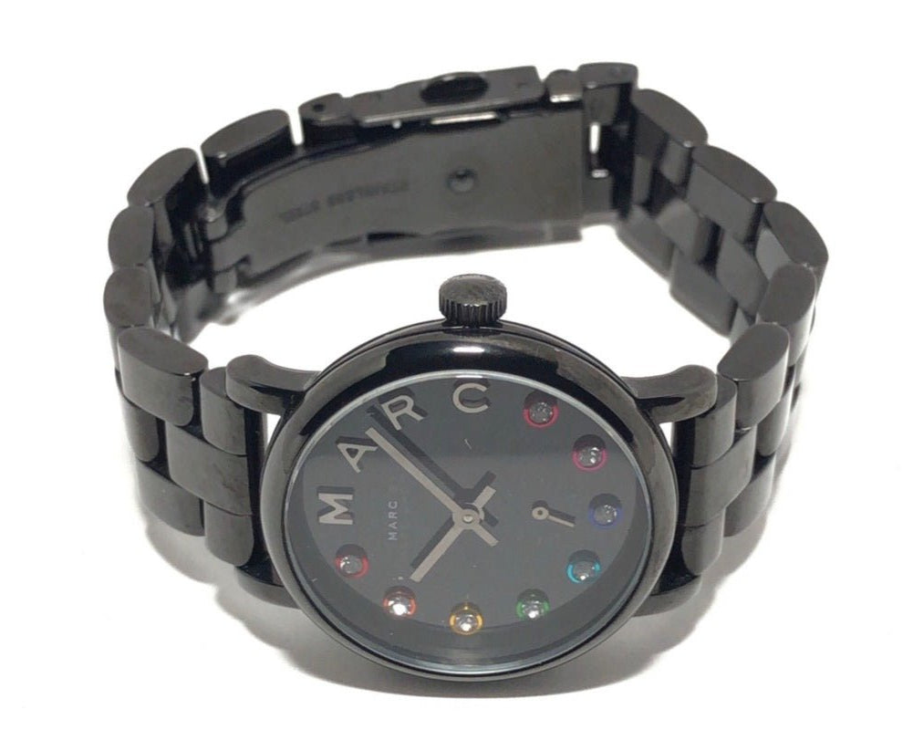 Marc Jacobs Baker Black Dial Black Steel Strap Watch for Women - MBM3425 Buy Now By Marc Jacobs