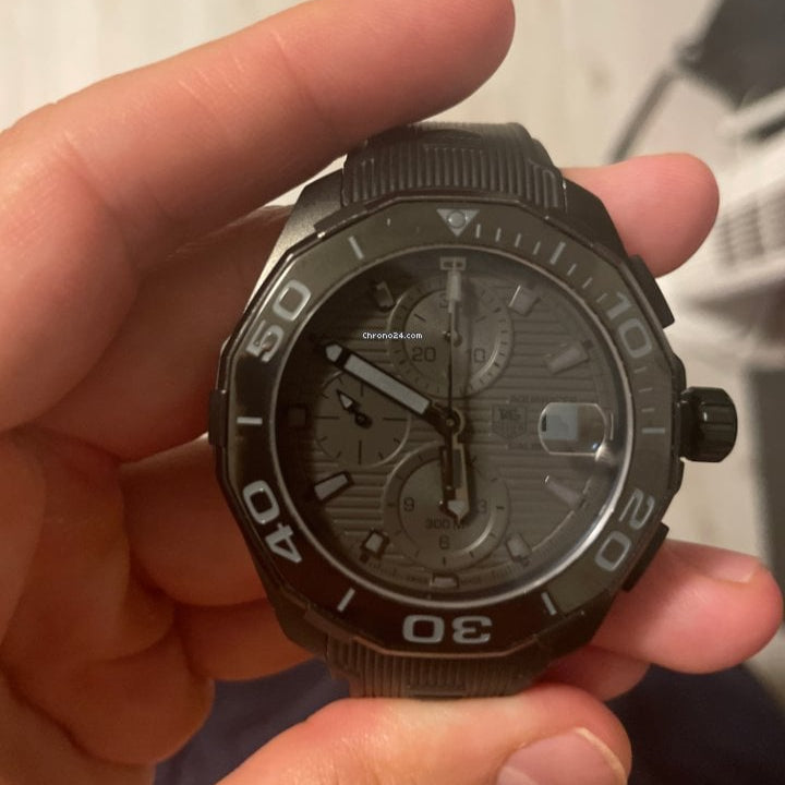 Tag Heuer Aquaracer Grey Titanium Dial Watch for Men - CAY218B.FC6370