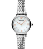 Emporio Armani Donna Mother of Pearl Dial Silver Steel Strap Watch For Women - AR11204 Buy Now By Emporio Armani