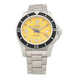 Breitling Superocean II Automatic 44mm Yellow Dial Silver Steel Strap Watch for Men - A17367021I1A1 Buy Now By Breitling