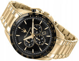 Maserati Traguardo Chronograph Black Dial Gold Steel Strap Watch For Men - R8873612041 Buy Now By Maserati