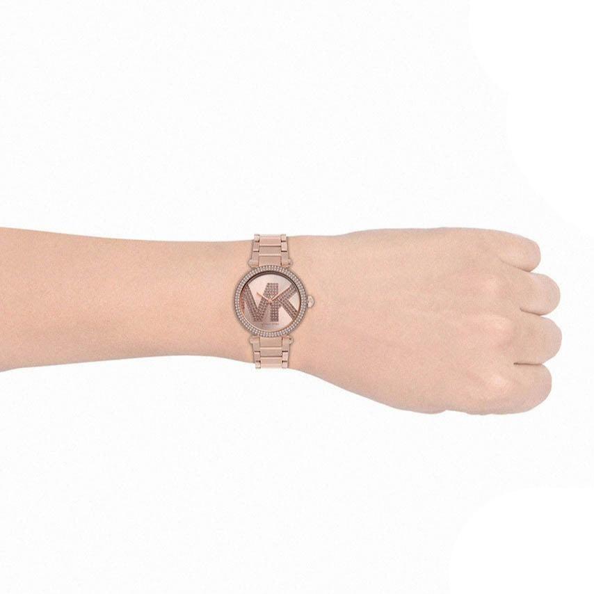 Michael Kors Parker Quartz Rose Gold Dial Rose Gold Steel Strap Watch For Women - MK6660 Buy Now By Michael Kors