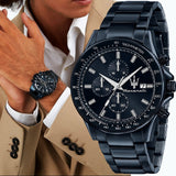 Maserati SFIDA Chronograph Blue Dial Blue Steel Strap Watch For Men - R8873640023 Buy Now By Maserati