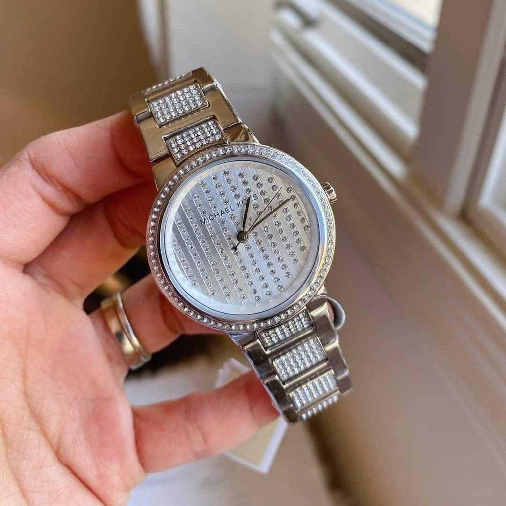 Michael Kors Gabbi Quartz Crystals Silver Dial Silver Steel Strap Watch For Women - MK3984 Buy Now By Michael Kors