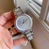 Michael Kors Gabbi Quartz Crystals Silver Dial Silver Steel Strap Watch For Women - MK3984 Buy Now By Michael Kors