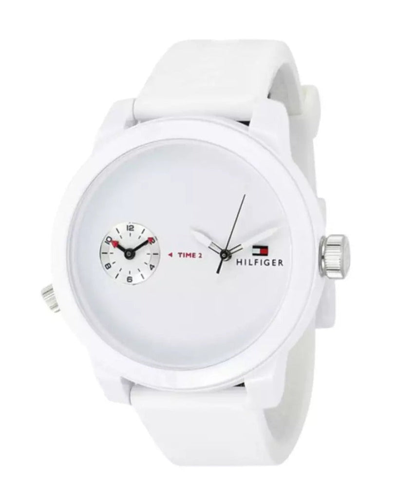 Tommy Hilfiger Denim White Dial White Rubber Strap Watch for Men - 1791324 Buy Now By Tommy Hilfiger
