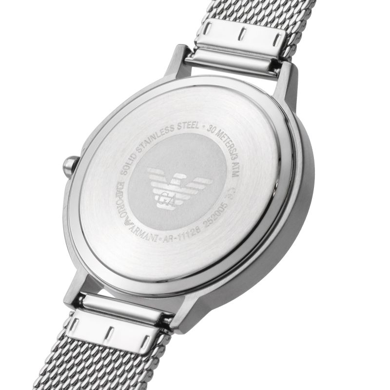 Emporio Armani Kappa Silver Dial Silver Mesh Bracelet Watch For Women - AR11128 Buy Now By Emporio Armani