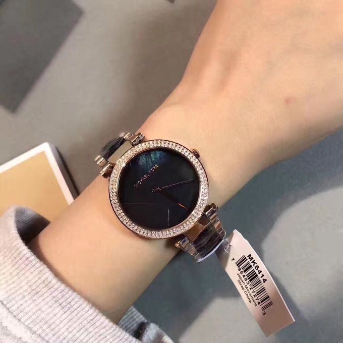 Michael Kors Parker Mother of Pearl Black Dial Two Tone Steel Strap Watch for Women - MK6414 Buy Now By Michael Kors