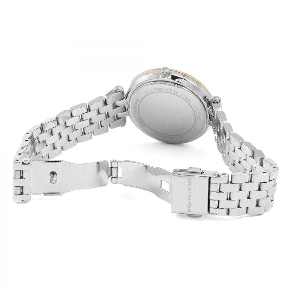 Michael Kors Darci Rose Gold Dial Silver Steel Strap Watch for Women - MK3446 Buy Now By Michael Kors