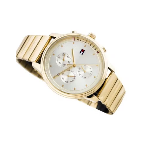 Tommy Hilfiger Blake White Dial Gold Steel Strap Watch for Women - 1781905 Buy Now By Tommy Hilfiger