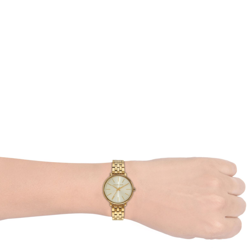 Michael Kors Pyper Quartz Gold Dial Gold Steel Strap Watch For Women - MK3898 Buy Now By Michael Kors