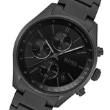 Hugo Boss Grand Prix Black Dial Black Steel Strap Watch for Men - 1513676 Buy Now By Hugo Boss