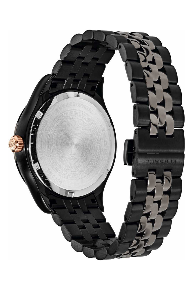 Versace Hellenyium Analog Black Dial Black Steel Strap Watch For Men - VEVK00320 Buy Now By Versace