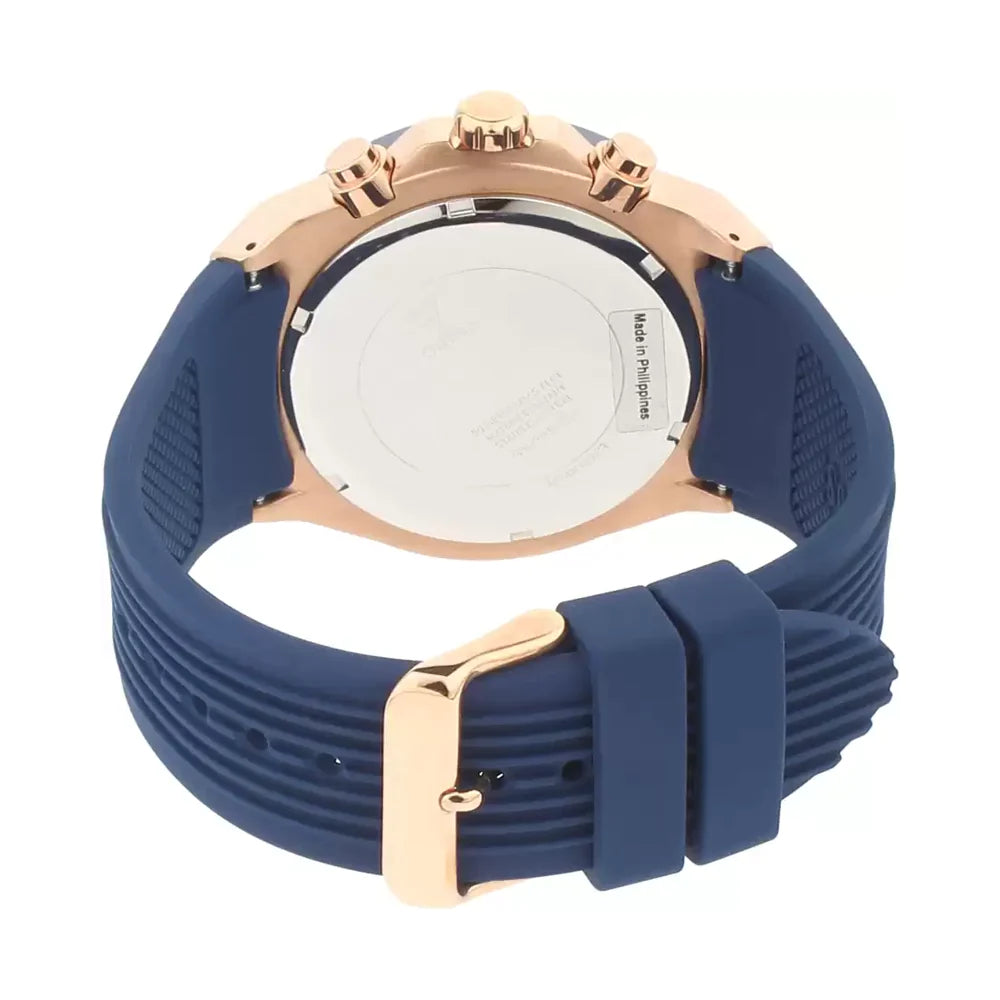 Guess Poseidon Blue Dial Blue Rubber Strap Watch for Men - GW0057G2 Buy Now By Guess