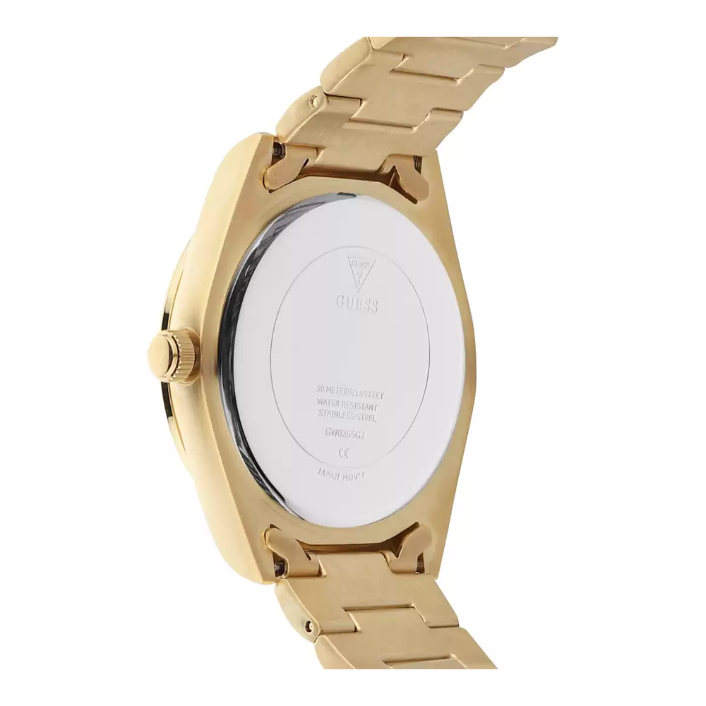 Guess Connoisseur Gold Dial Gold Steel Strap Watch for Men - GW0265G2 Buy Now By Guess