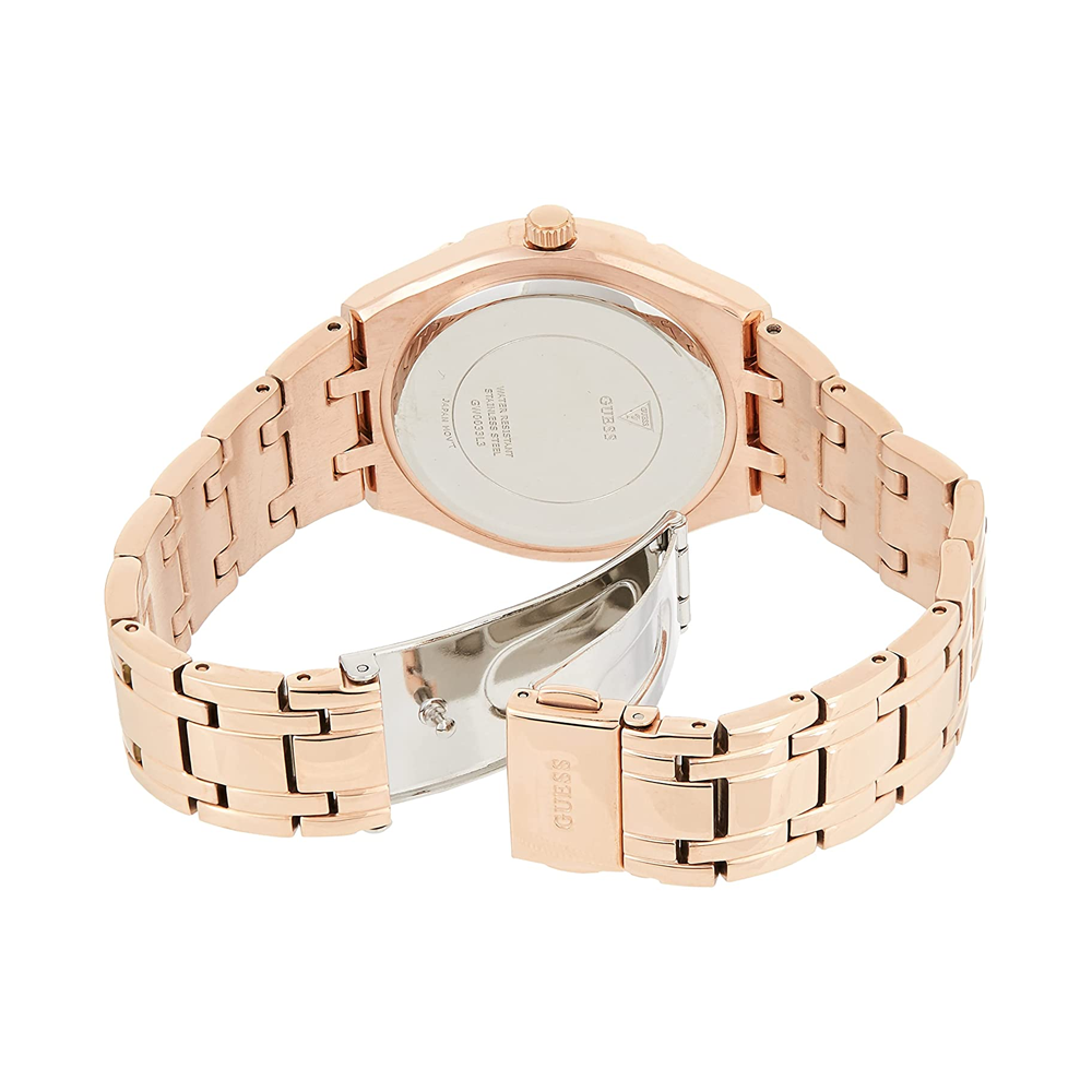 Guess Cosmo Diamonds Silver Dial Rose Gold Steel Strap Watch For Women - GW0033L3 Buy Now By Guess