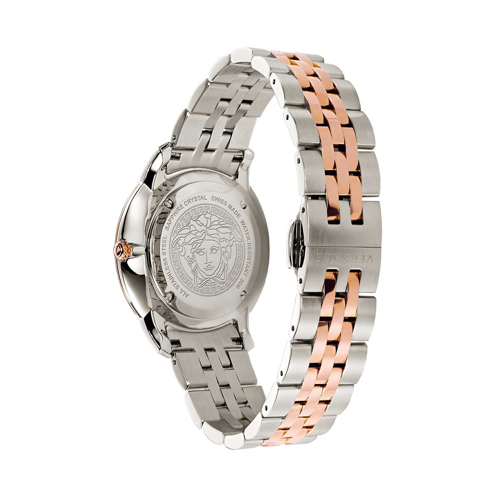 Versace V-Urban Green Dial Two Tone Steel Strap Watch for Men - VELQ00619 Buy Now By Versace