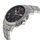 Fossil Grant Chronograph Black Dial Silver Steel Strap Watch for Men - FS4994 Buy Now By Fossil