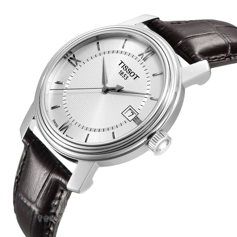 Tissot T Classic Bridgeport Silver Dial Brown Leather Strap Watch For Men - T097.410.16.038.00 Buy Now By Tissot
