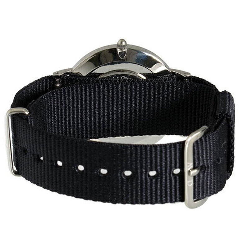 Daniel Wellington Classic Cornwall Quartz Black Dial Black Nylon Strap Watch For Women - DW00100151 Buy Now By Daniel Wellington