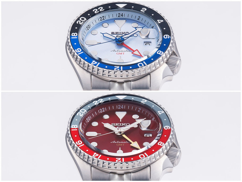 Seiko 5 Sports Automatic GMT SKX Sports Style Asia Exclusive Limited Edition Ice Blue Dial Silver Steel Strap Watch For Men - SSK029K1 Buy Now By Seiko