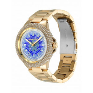 Michael Kors Camille Analog Blue Dial Gold Steel Strap Watch For Women - MK7341 Buy Now By Michael Kors