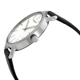 Calvin Klein Even Silver Black Leather Strap Watch for Women - K7B231C6 Buy Now By Calvin Klein