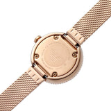 Emporio Armani Gianni T Bar Silver Dial Rose Gold Mesh Bracelet Watch For Women - AR1956 Buy Now By Emporio Armani