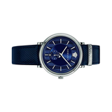 Versace Manifesto Quartz Blue Dial Blue Leather Strap Watch For Men - VBQ01017 Buy Now By Versace