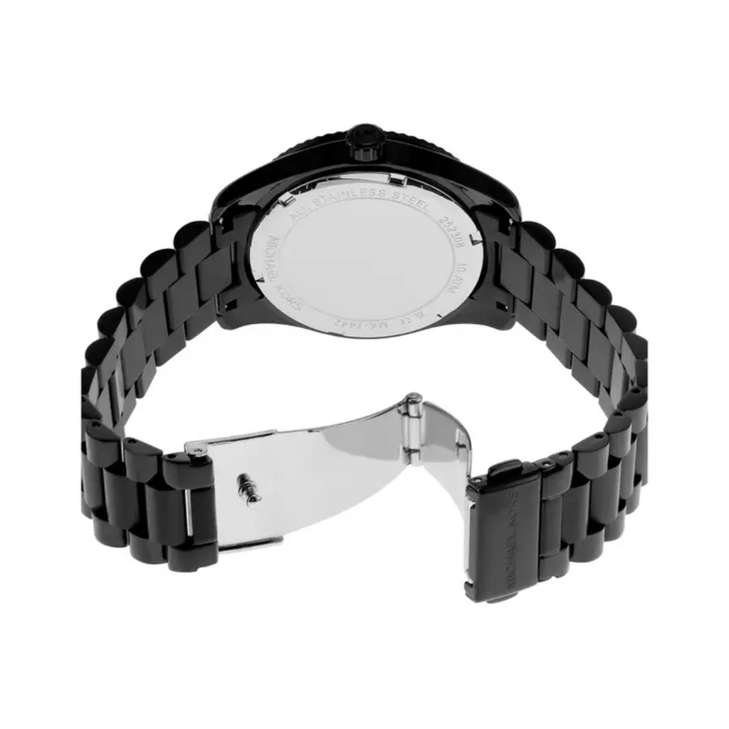 Michael Kors Lexington Lux Black Dial Black Steel Strap Watch For Women - MK7442 Buy Now By Michael Kors