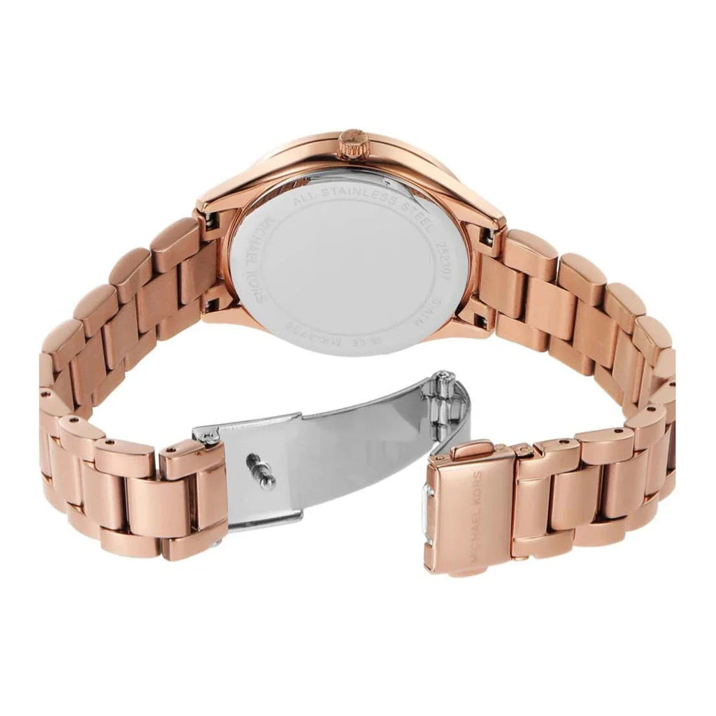 Michael Kors Lauryn Three-Hand Crystals Rose Gold Dial Rose Gold Steel Strap Watch for Women - MK4736 Buy Now By Michael Kors
