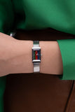 Gucci G Frame Quartz Diamonds Green & Red Mother of Pearl Dial Silver Mesh Bracelet Watch For Women - YA147510 Buy Now By Gucci