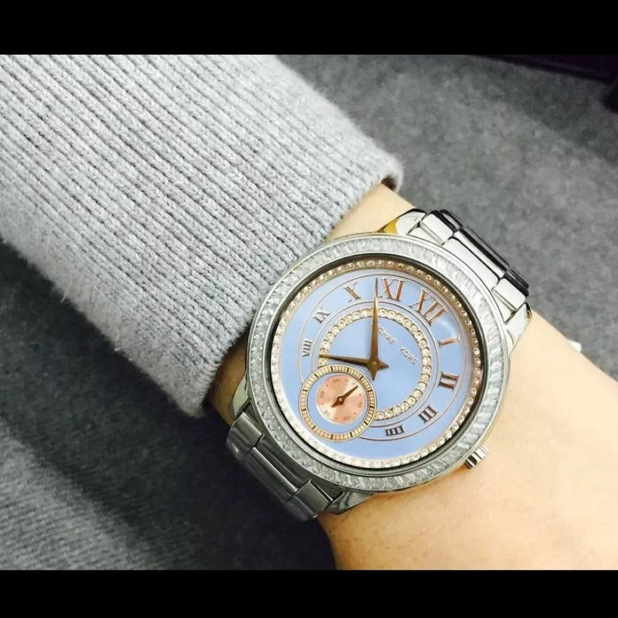 Michael Kors Madelyn Quartz Blue Dial Silver Steel Strap Watch For Women - MK6286 Buy Now By Michael Kors
