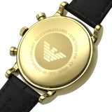 Emporio Armani Luigi Chronograph Black Dial Black Leather Watch For Men - AR1917 Buy Now By Emporio Armani