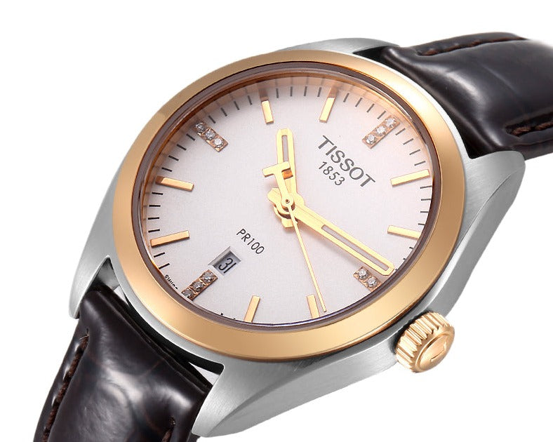 Tissot PR 100 Lady Diamonds Watch For Women - T101.210.26.036.00 Buy Now By Tissot