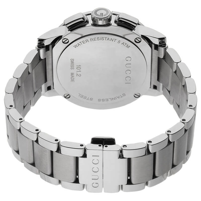 Gucci G Chrono Chronograph Silver Dial Silver Steel Strap Watch For Men - YA101201 Buy Now By Gucci