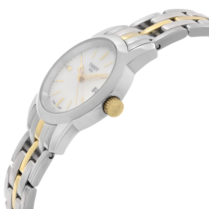 Tissot T Classic Dream Mother of Pearl Dial Two Tone Steel Strap Watch For Women - T033.210.22.111.00 Buy Now By Tissot