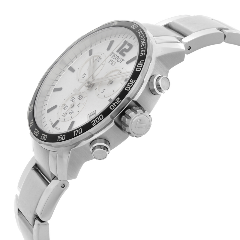 Tissot Quickster Chronograph Silver Dial Watch For Men - T095.417.11.037.00 Buy Now By Tissot