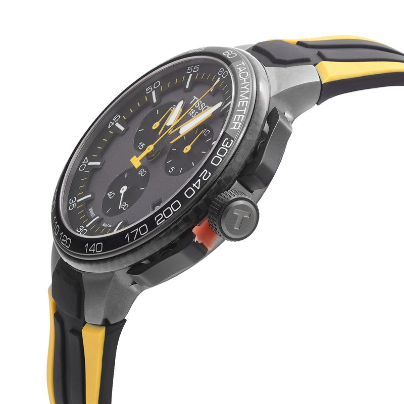 Tissot T Bike Cycling Tour de France Black Dial Two Tone Rubber Strap Watch For Men - T111.417.37.441.00 Buy Now By Tissot