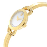 Movado Rondiro Mother of Pearl Dial Gold Steel Strap Watch For Women - 0606889 Buy Now By Movado