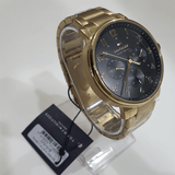 Tommy Hilfiger Daniel Chronograph Black Dial Gold Steel Strap Watch For Men - 1791978 Buy Now By Tommy Hilfiger