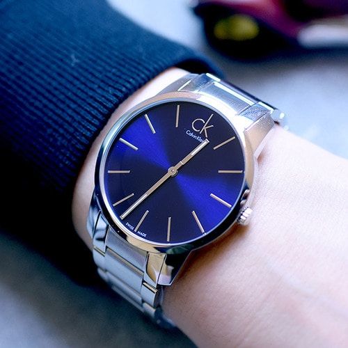 Calvin Klein City Blue Dial Silver Steel Strap Watch for Men - K2G2114N Buy Now By Calvin Klein