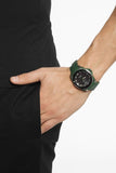 Gucci Dive Black Dial Green Rubber Strap Watch For Men - YA136310 Buy Now By Gucci