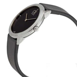 Calvin Klein Minimal Black Dial Black Leather Strap Watch for Men - K3M221CS Buy Now By Calvin Klein