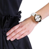 Gucci G Interlocking White Dial White Leather Strap Watch For Women - YA133327 Buy Now By Gucci
