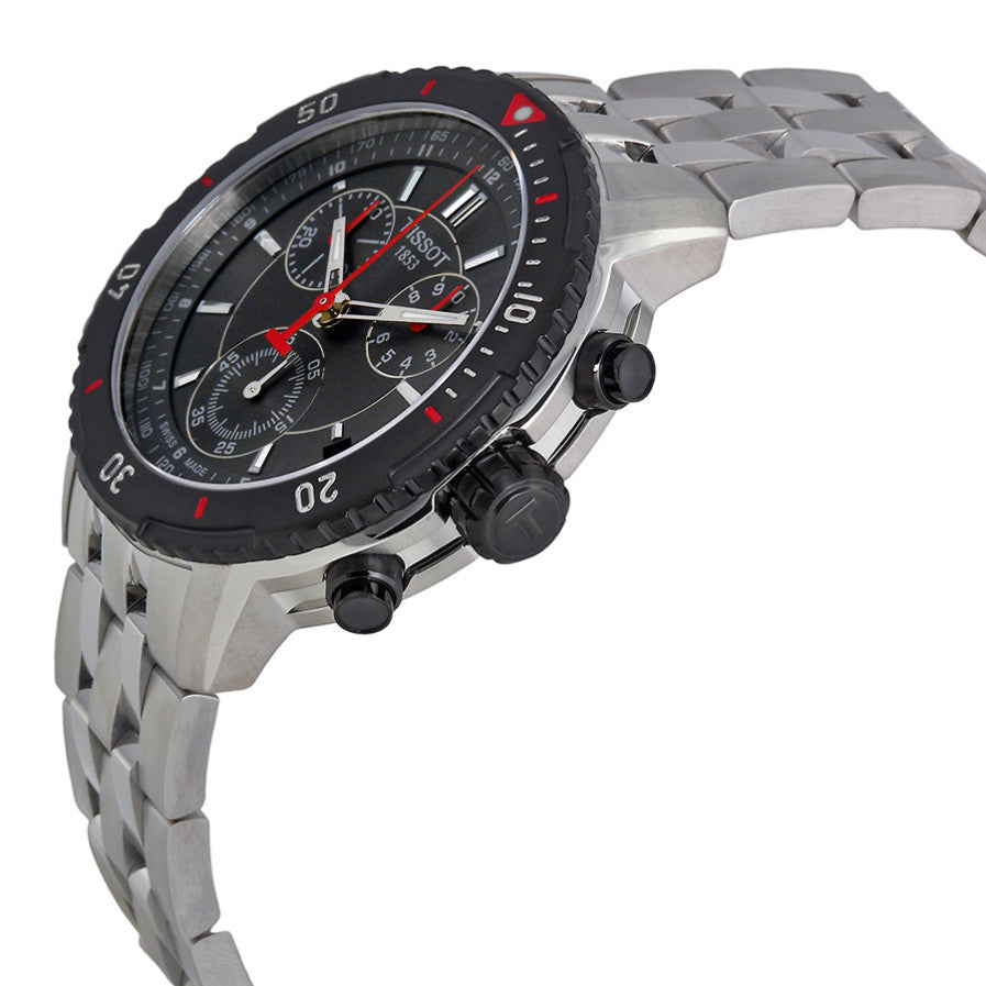 Tissot PRS 200 Chronograph Grey Dial Silver Steel Strap Watch For Men - T067.417.21.051.00 Buy Now By Tissot