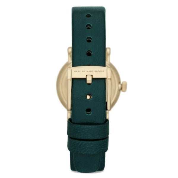 Marc Jacobs Baker Mini Green Dial Green Leather Strap Watch for Women - MBM1272 Buy Now By Marc Jacobs