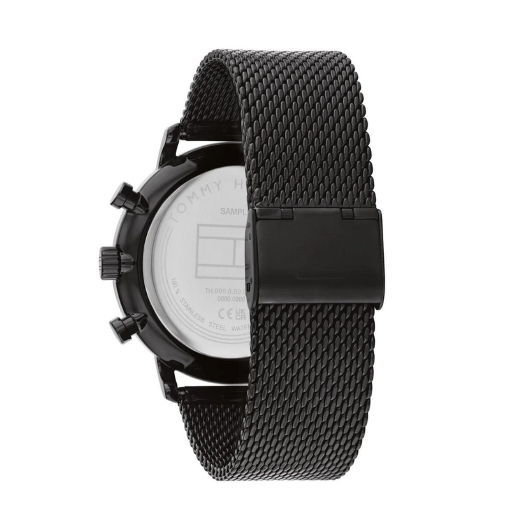 Tommy Hilfiger Legend Chronograph Gold Dial Black Mesh Bracelet Watch For Men - 1710568 Buy Now By Tommy Hilfiger